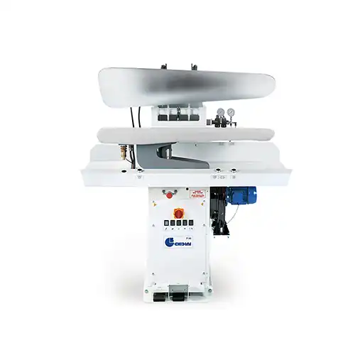 Pneumatische Bügelpressen für Wäschereien